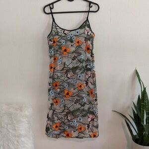 Sheer Floral Cottagecore Slip Dress